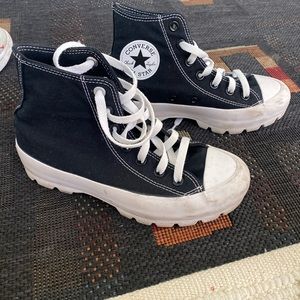Chunky high top Converse
